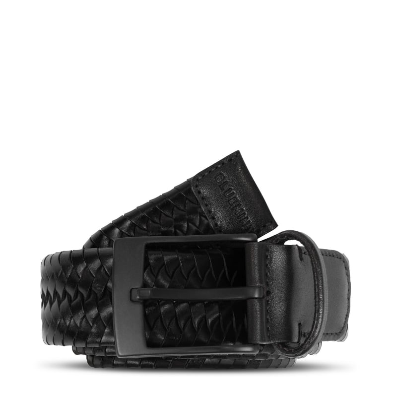 bluemint BOWES BLACK Woven Leather Belt