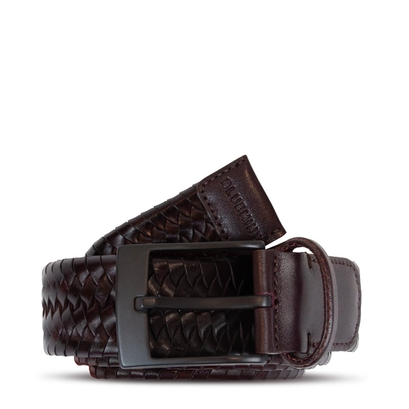 bluemint BOWES BROWN Woven Leather Belt