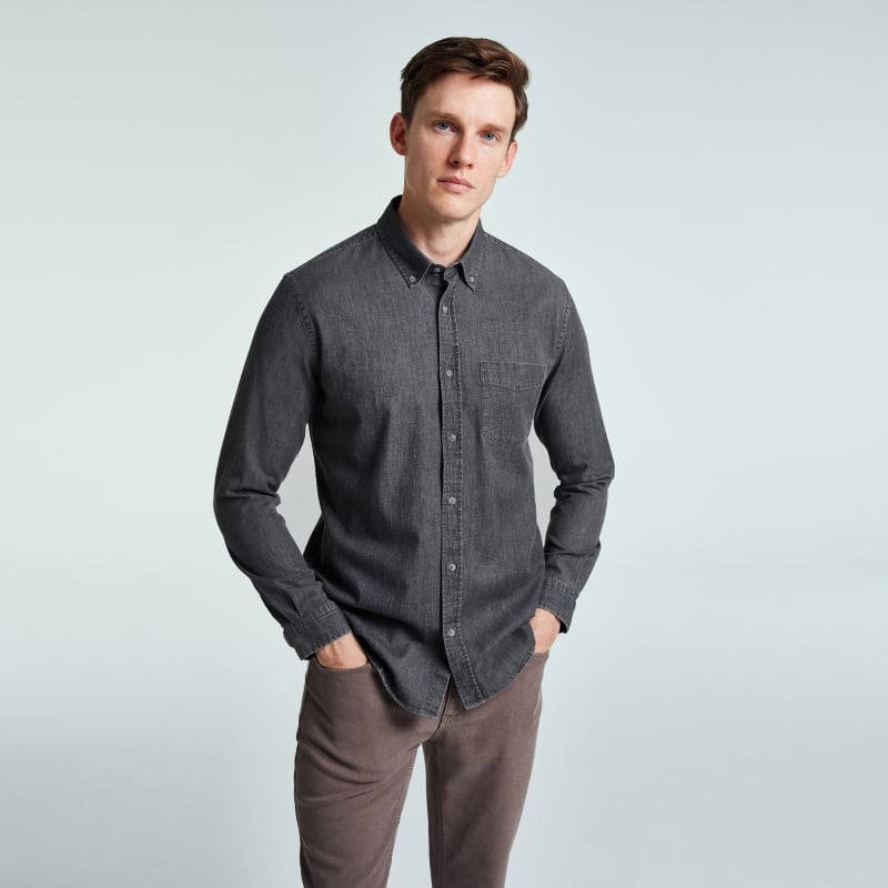 Bluemint BUCK ANTHRACITE Denim Shirt