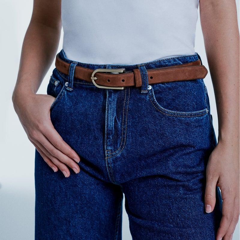 Bluemint CARLOTA BROWN Soft Leather Belt