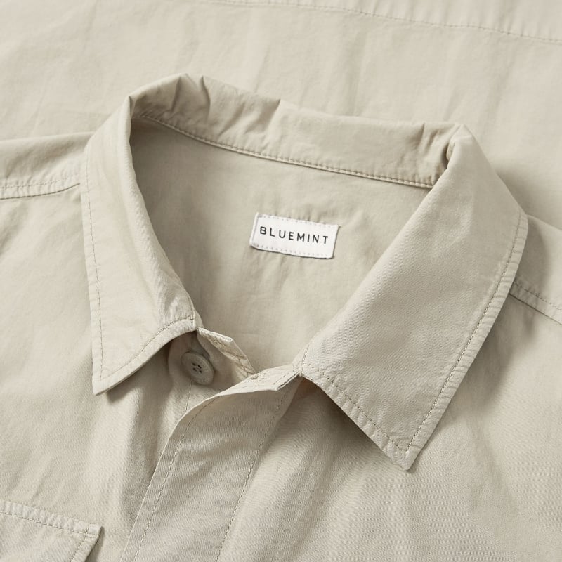 Bluemint CHRISTOPHER ECRU Stretch-Cotton Overshirt