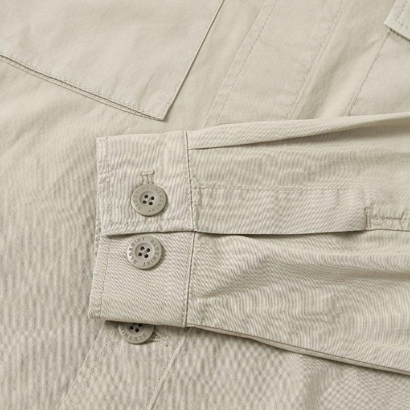 Bluemint CHRISTOPHER ECRU Stretch-Cotton Overshirt