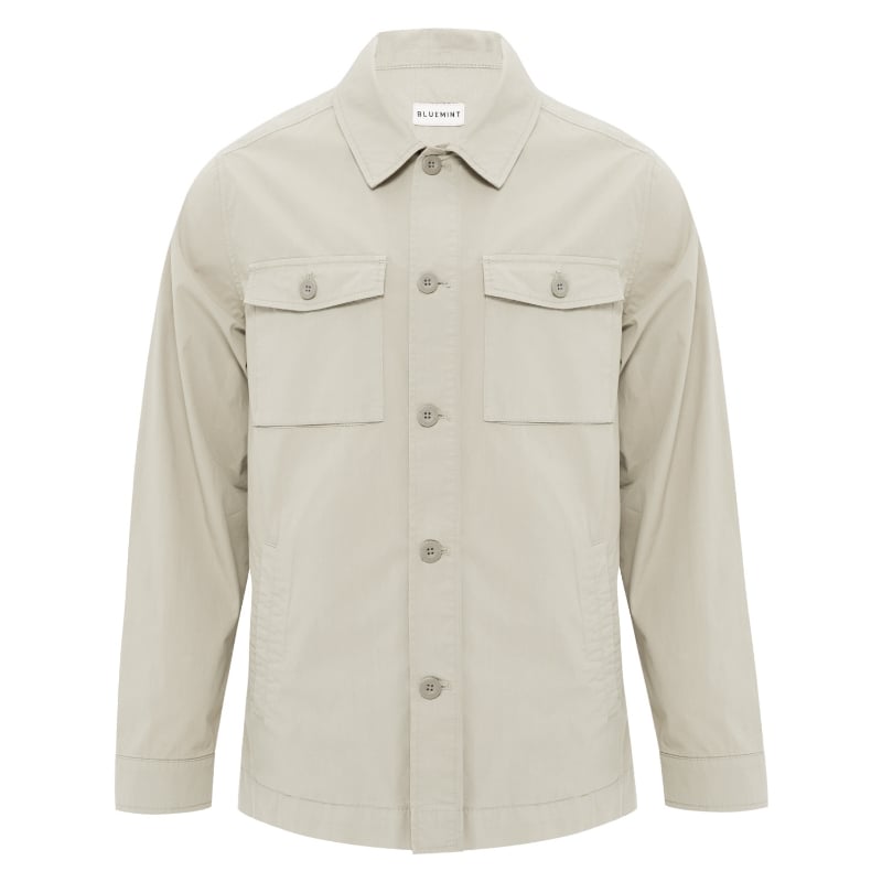bluemint CHRISTOPHER ECRU Stretch-Cotton Overshirt