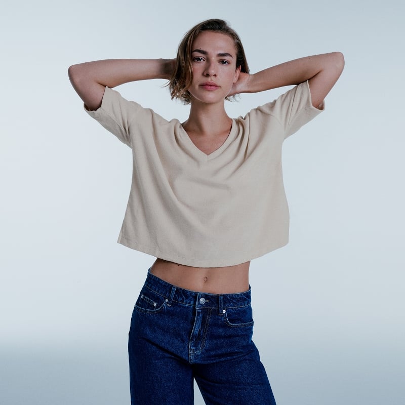 Bluemint CLAIRE BISCOTTI V-Neck Towelling T-Shirt