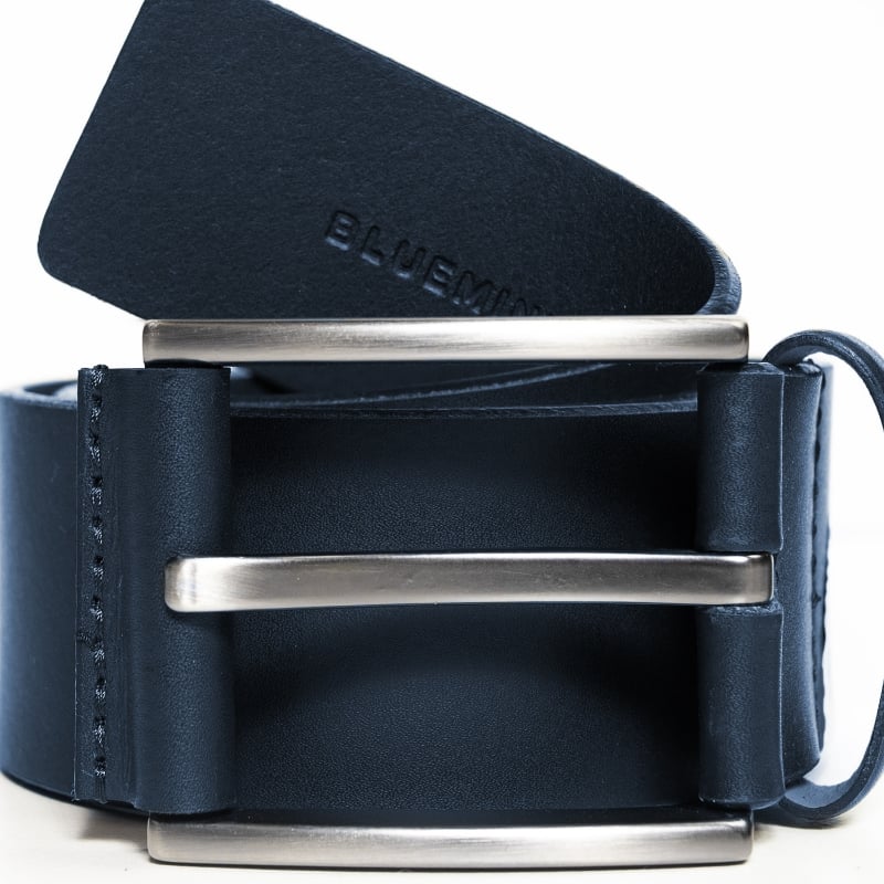 Bluemint COLE DARK NAVY Leather Belt