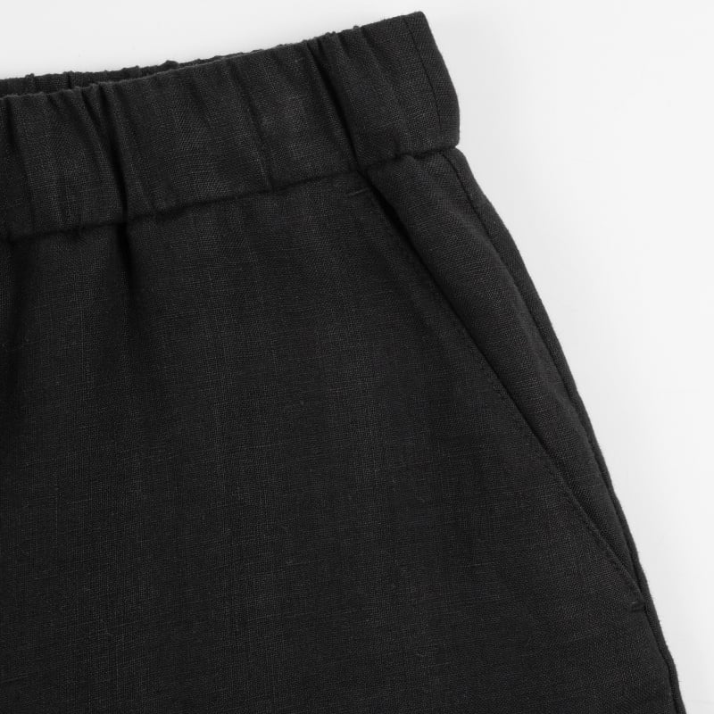 Bluemint DAISY BLACK Wide-Leg Linen Trousers