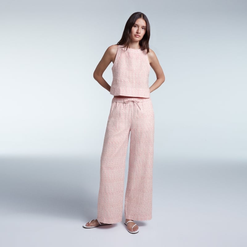 Bluemint DAISY PINKBERRY Wide-Leg Linen Trousers