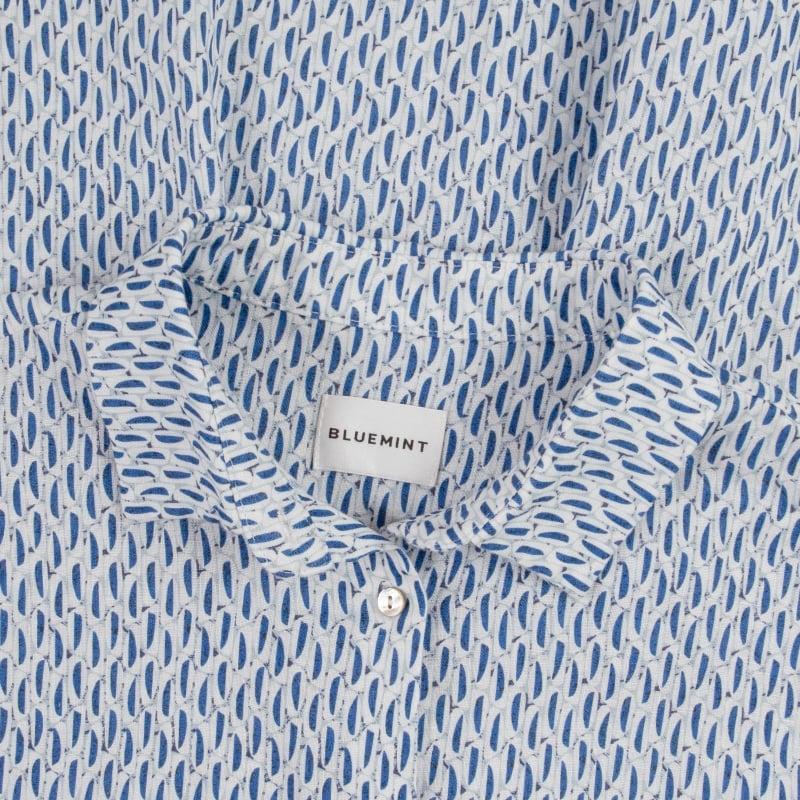 Bluemint DENISSE BLUEBERRY Printed Linen Shirt