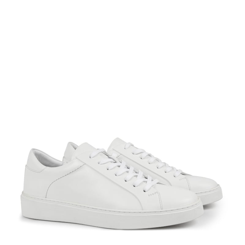 Bluemint DEWARS WHITE White Leather Sneakers