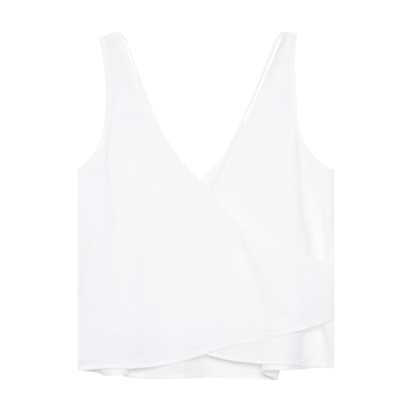 Bluemint DOLCE WHITE Overlap Back Blouse