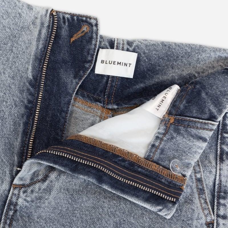 Bluemint ELAIN BLUE Flared Denim Trousers