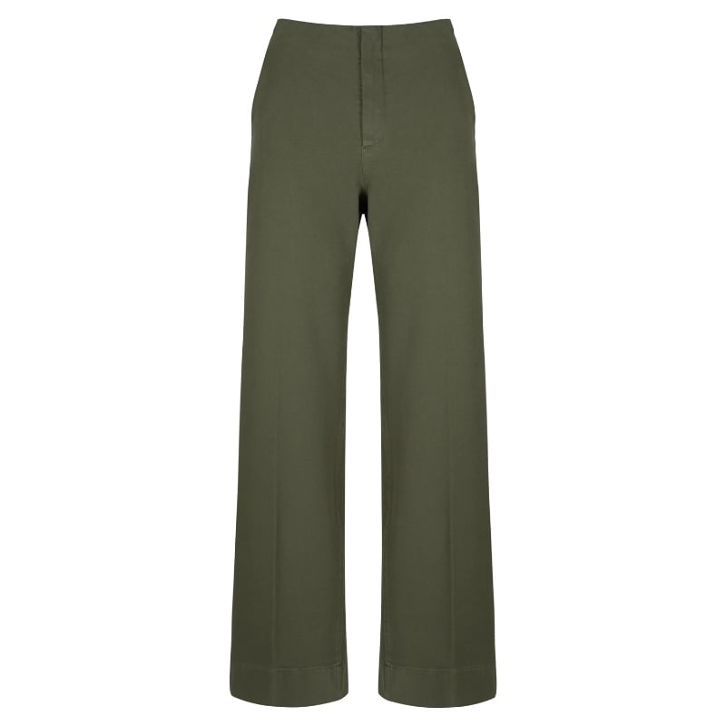 bluemint ELAIN KHAKI Flared Denim Trousers