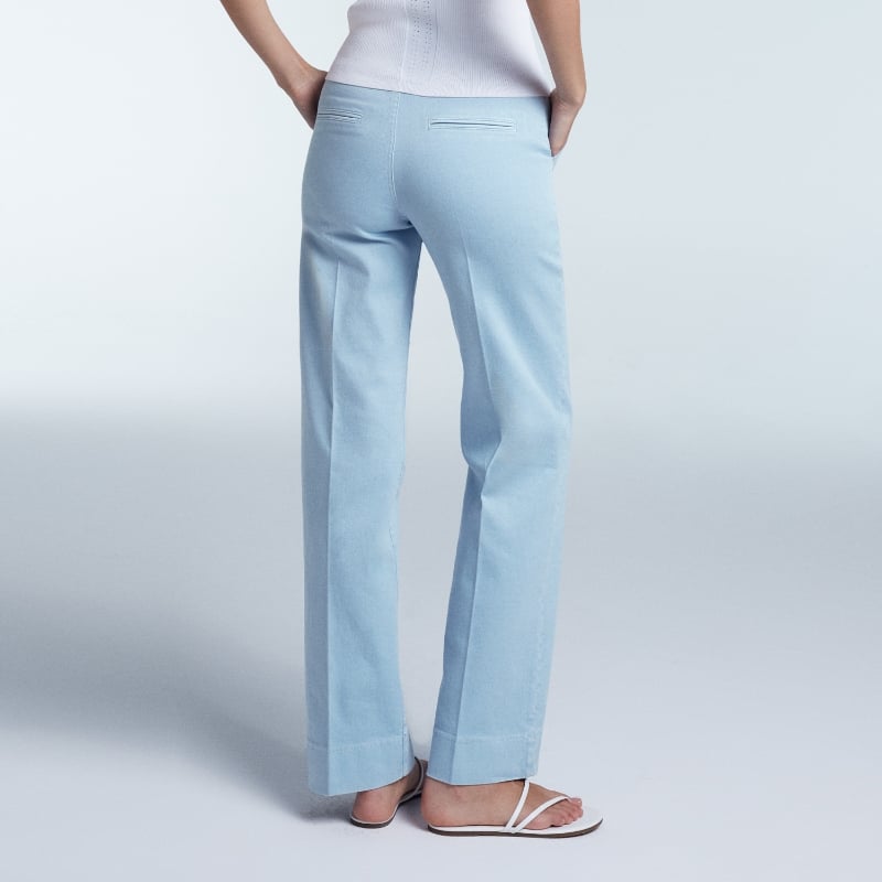 Bluemint ELAIN SKY BLUE Flared Denim Trousers