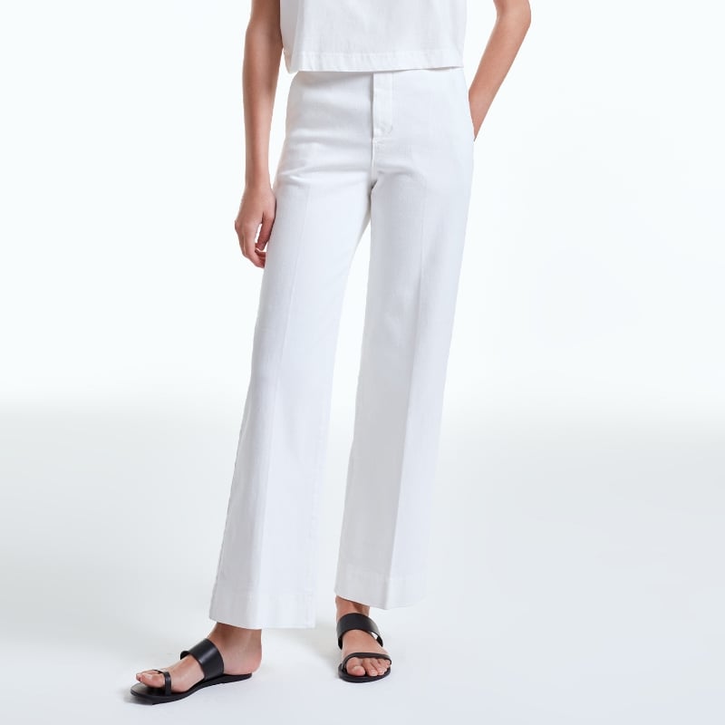bluemint ELAIN WHITE Flared Denim Trousers