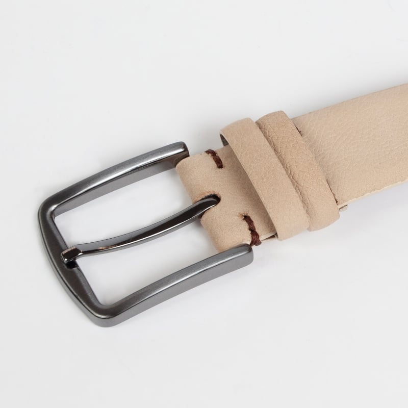 Bluemint FELIX BEIGE Nubuck Leather Belt