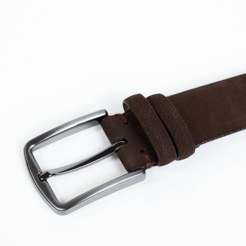 Bluemint FELIX BROWN Nubuck Leather Belt