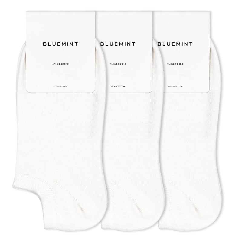 bluemint FINCH 3 PACK WHITE Three-Pack Ankle Socks