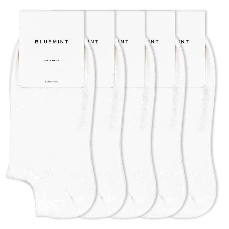 bluemint FINCH 5 PACK WHITE Five-Pack Ankle Socks