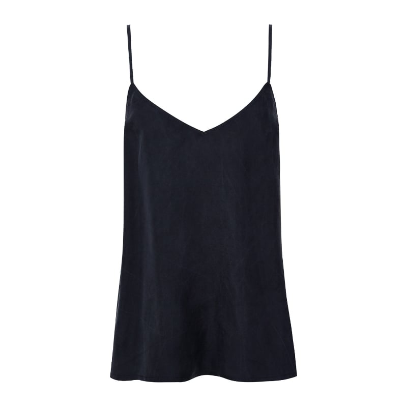 Bluemint IDA INDIGO V-Neck Silk Top