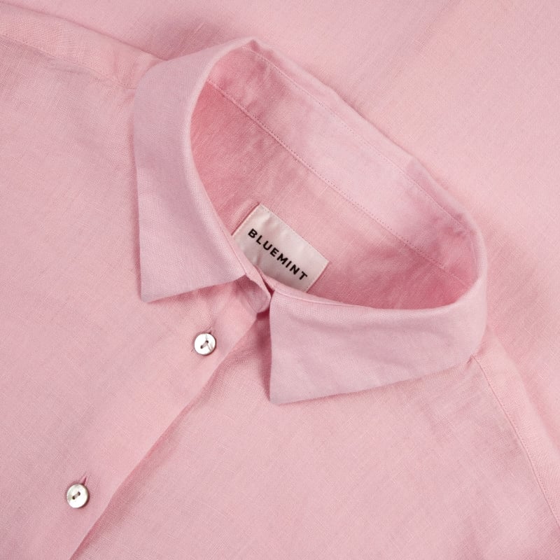 Bluemint INES PINK Comfort Fit Linen Shirt