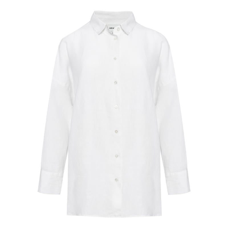 Bluemint INES WHITE Comfort Fit Linen Shirt