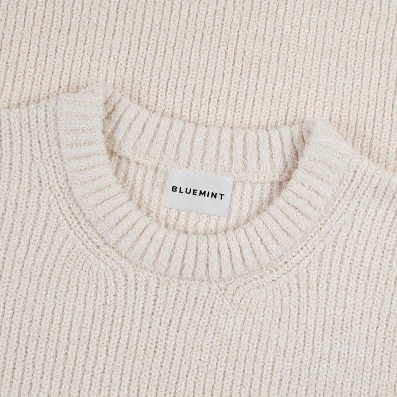 Bluemint JANETTE ECRU Textured Sleeveless Sweater