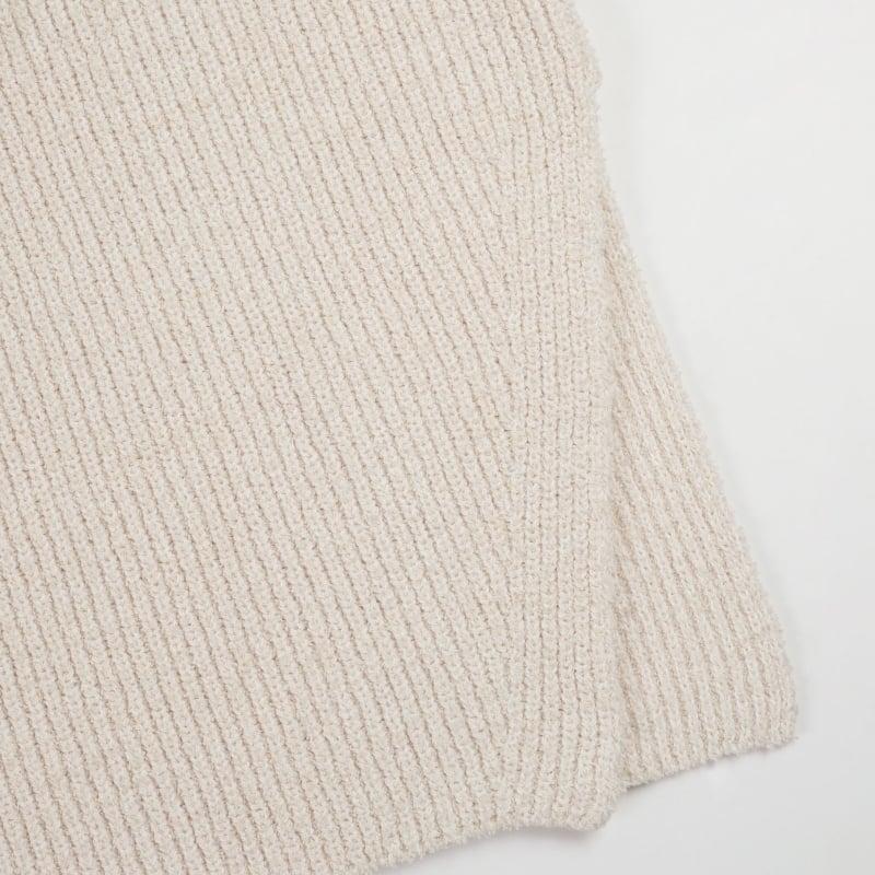 Bluemint JANETTE ECRU Textured Sleeveless Sweater