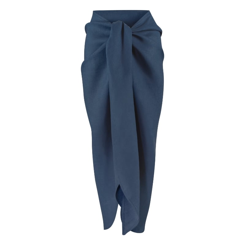 Bluemint JOSEPHINE INDIGO Long Linen Pareo