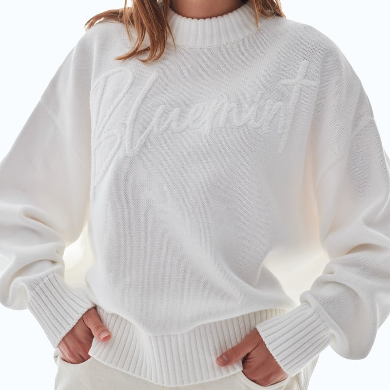 Bluemint JULE WHITE Embroidered Sweater