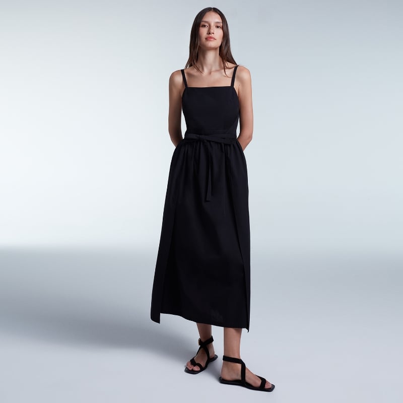 bluemint KIARA BLACK Midi Cotton Dress