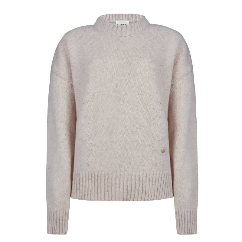 bluemint LENA BEIGE Crew-Neck Neppy Sweater