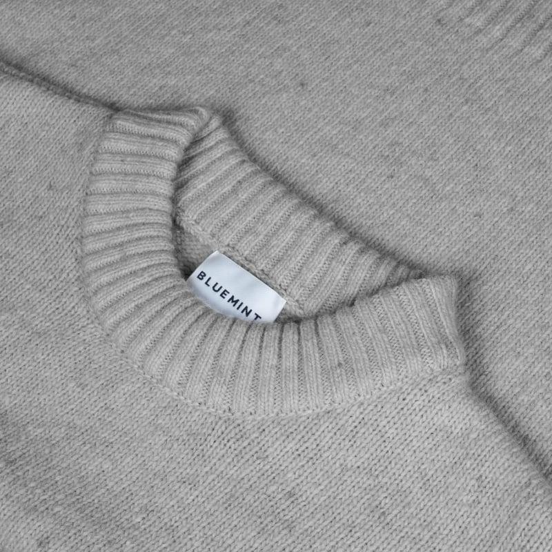 Bluemint LENA GREY MELANGE Crew-Neck Neppy Sweater