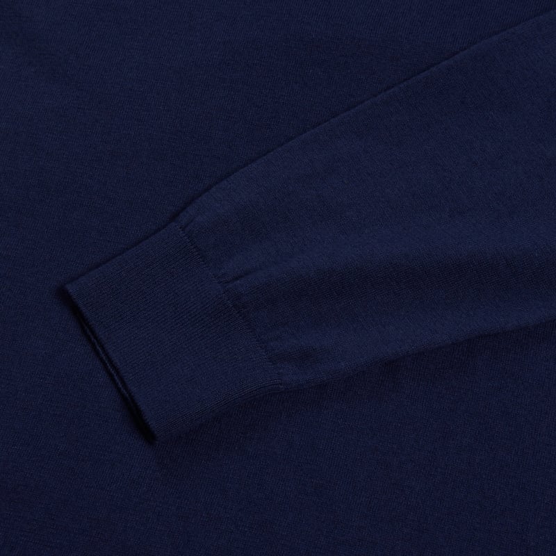 Bluemint LEWIS INDIGO Long Sleeve Knit Polo Shirt