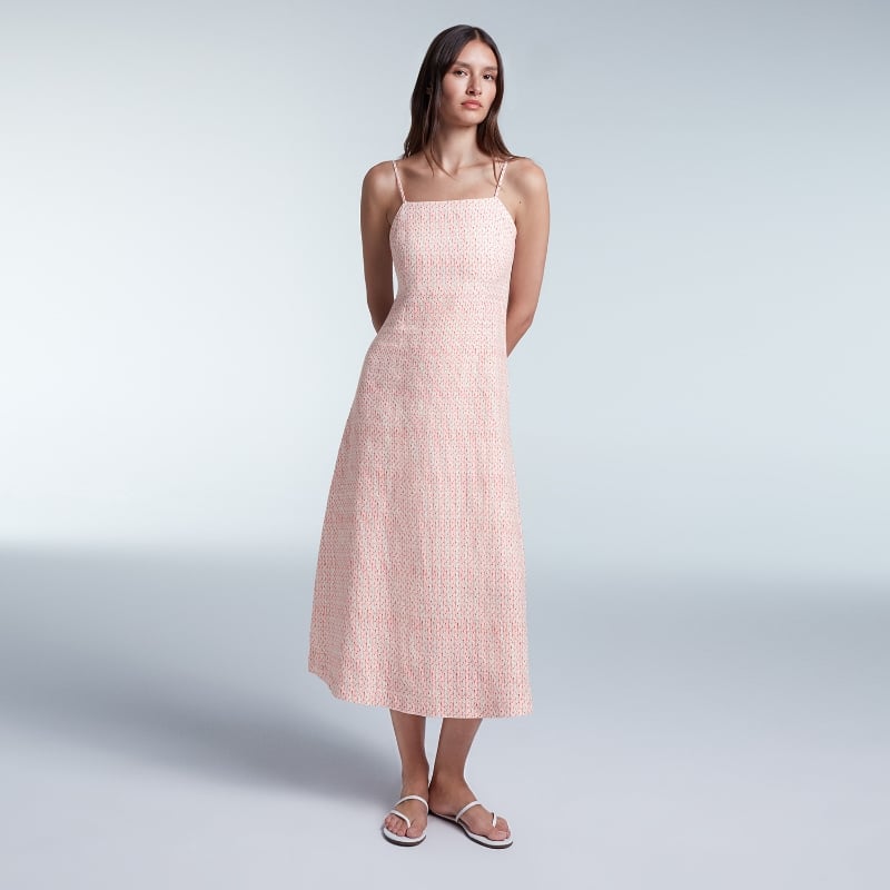 bluemint LIA PINKBERRY Fluid Linen Dress