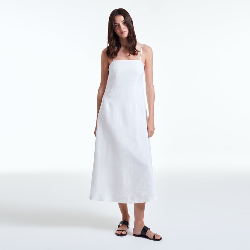 bluemint LIA WHITE Fluid Linen Dress