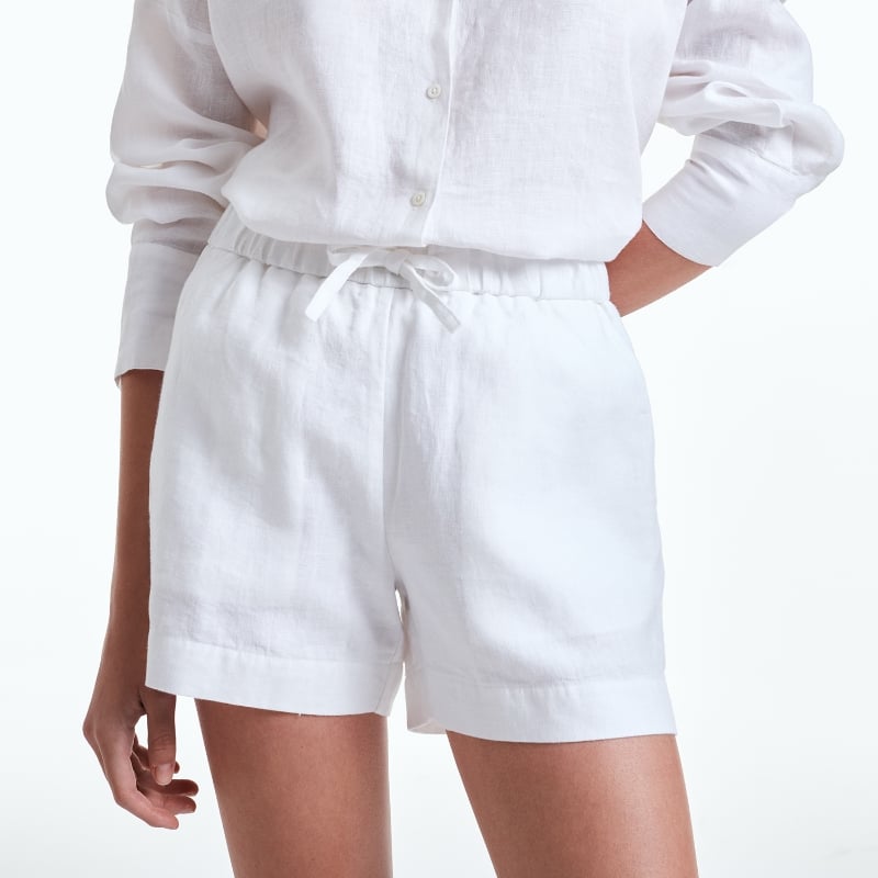 Bluemint LINA WHITE Linen Shorts