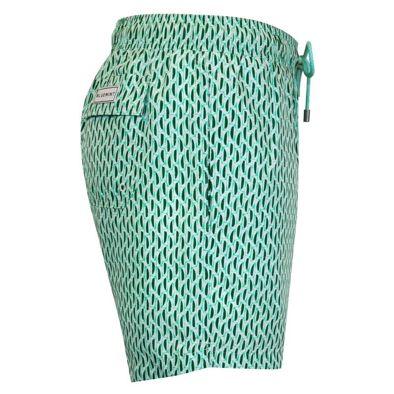 Bluemint LOGAN GREEN COMB Lightweight Swim Shorts
