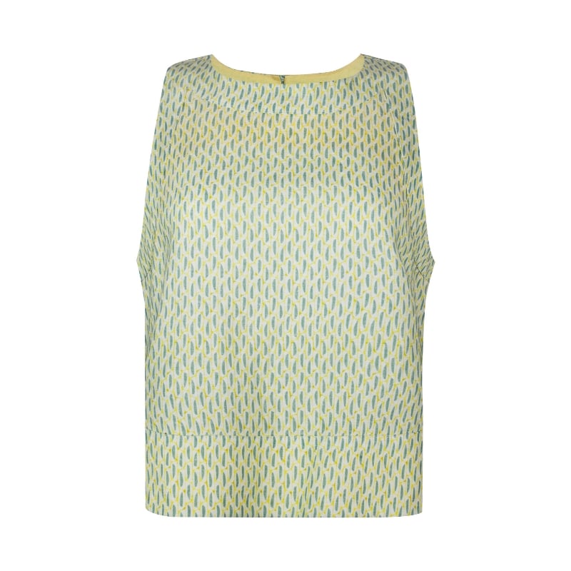Bluemint LOULOU LIME BERRY Cropped Printed Top