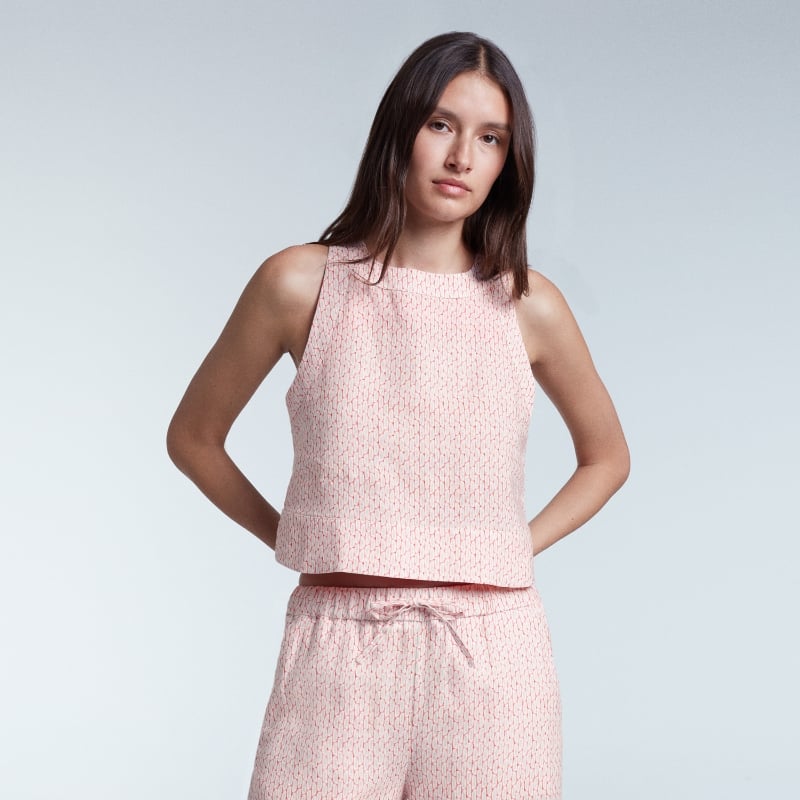 bluemint LOULOU PINKBERRY Cropped Printed Top