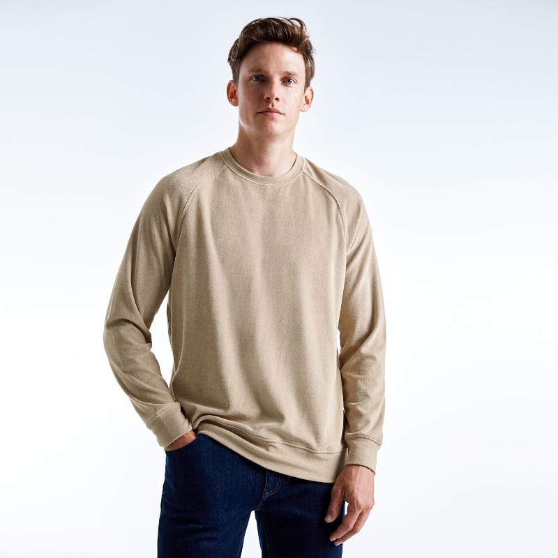 Bluemint LUCAS BEIGE Towelling Sweatshirt