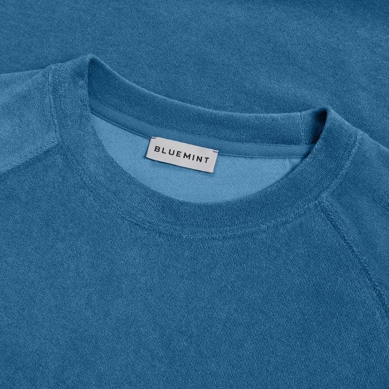 Bluemint LUCAS CORAL BLUE Towelling Sweatshirt