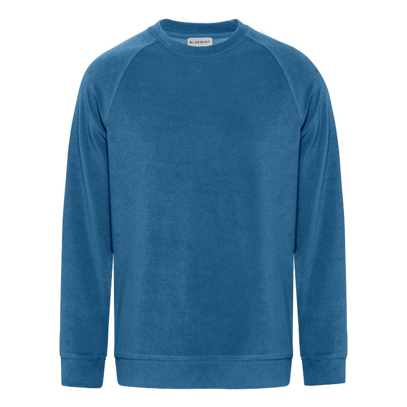bluemint LUCAS CORAL BLUE Towelling Sweatshirt