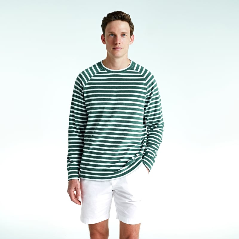Bluemint LUCAS JADE STRIPEY Towelling Sweatshirt