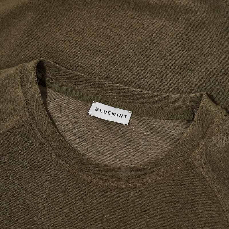 Bluemint LUCAS KHAKI Towelling Sweatshirt