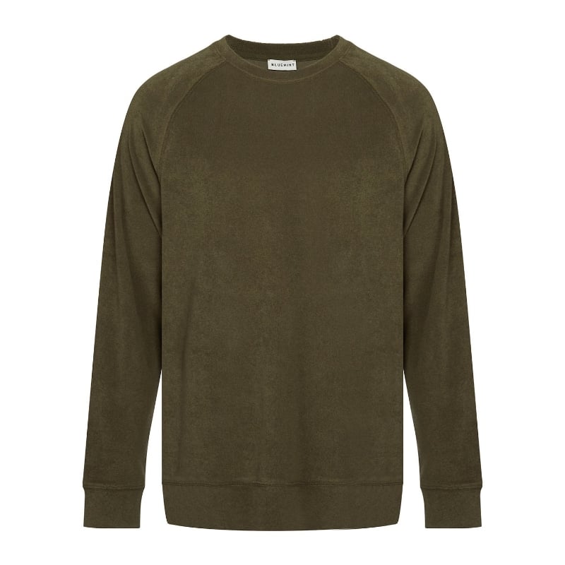bluemint LUCAS KHAKI Towelling Sweatshirt