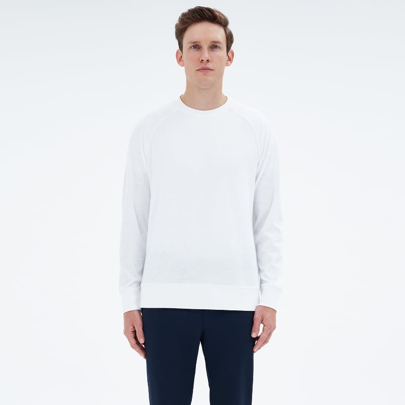 Bluemint LUCAS WHITE Towelling Sweatshirt