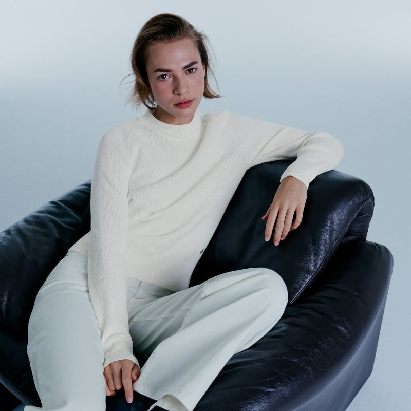 Bluemint LUCIE ECRU Raglan-Sleeve Sweater