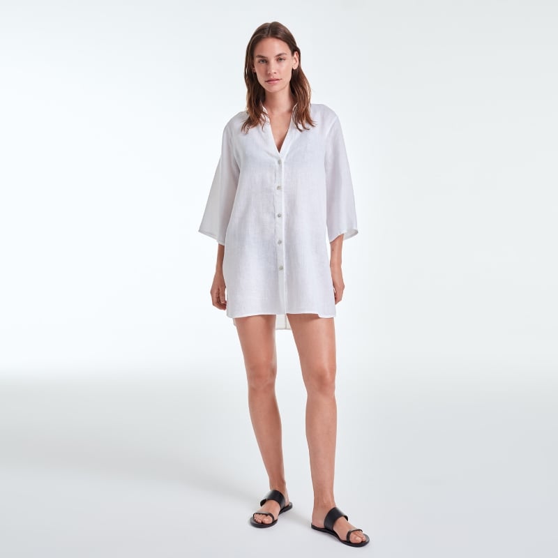 bluemint LYDIA WHITE Linen Cover-Up