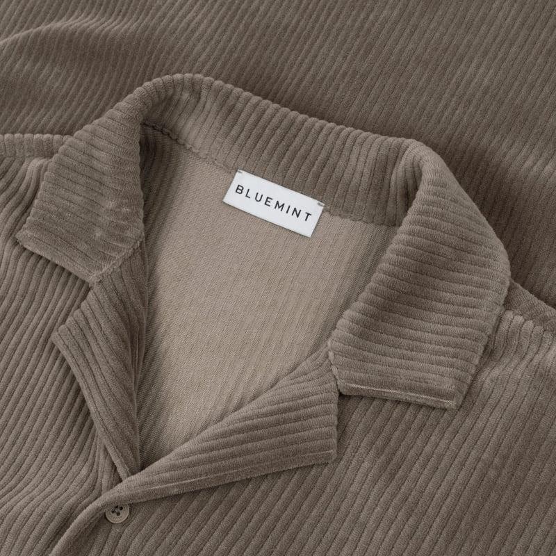 Bluemint MARSEL STONE Corduroy Camp-Collar Shirt