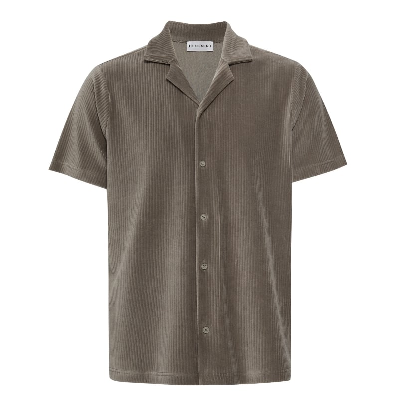 bluemint MARSEL STONE Corduroy Camp-Collar Shirt